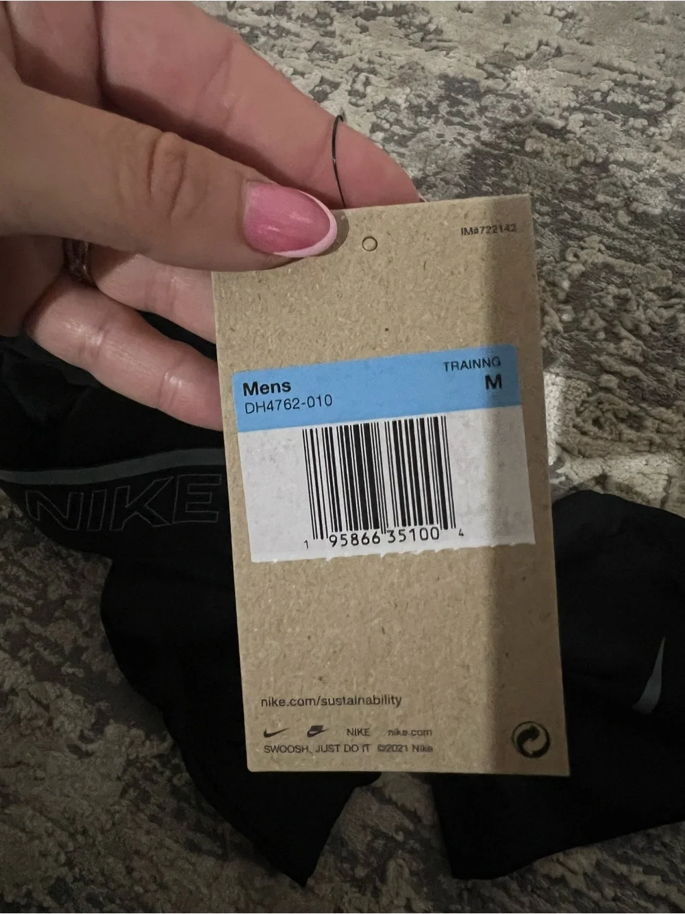 NWT Nike Black Pro Training Compression Bike Shorts Size Medium